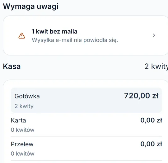 Podsumowanie dnia w telefonie: gotówka i sprawy do sprawdzenia.
